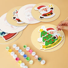 Load image into Gallery viewer, Mini Paint by Numbers Set - Discs Ø7.9" (6 pieces) - Holiday Magic