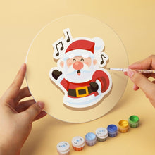 Load image into Gallery viewer, Mini Paint by Numbers Set - Discs Ø7.9" (6 pieces) - Holiday Magic
