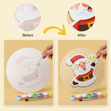 Load image into Gallery viewer, Mini Paint by Numbers Set - Discs Ø7.9" (6 pieces) - Holiday Magic
