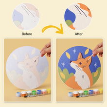 Load image into Gallery viewer, Mini Paint by Numbers Set - Discs Ø7.9" (6 pieces) - Whispers of the Wild