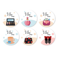 Load image into Gallery viewer, Mini Paint by Numbers Set - Discs Ø7.9" (6 pieces) - Little Luxuries Figured'Art