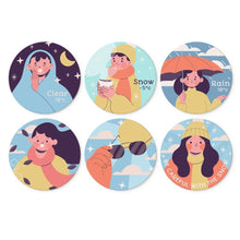 Load image into Gallery viewer, Mini Paint by Numbers Set - Discs Ø7.9" (6 pieces) - Little Moments Figured'Art