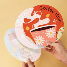 Load image into Gallery viewer, Mini Paint by Numbers Set - Discs Ø7.9" (6 pieces) - Warm Coffee Stories