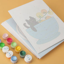 Load image into Gallery viewer, Mini Paint by Numbers Set 5.9"x7.9" (6 pieces) - Cat-o-mato Kitchen