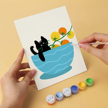 Load image into Gallery viewer, Mini Paint by Numbers Set 5.9"x7.9" (6 pieces) - Cat-o-mato Kitchen