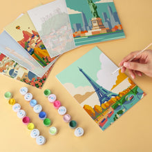 Load image into Gallery viewer, Mini Paint by Numbers Set 5.9"x7.9" (6 pieces) - World in Color