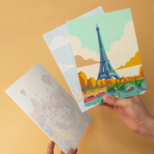 Load image into Gallery viewer, Mini Paint by Numbers Set 5.9"x7.9" (6 pieces) - World in Color