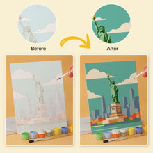 Load image into Gallery viewer, Mini Paint by Numbers Set 5.9"x7.9" (6 pieces) - World in Color