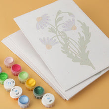 Load image into Gallery viewer, Mini Paint by Numbers Set 5.9"x7.9" (6 pieces) - Wildflower Illustrations