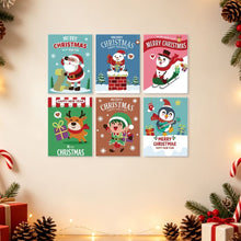 Load image into Gallery viewer, Mini Paint by Numbers Set 5.9"x7.9" (6 pieces) - Holiday Characters