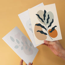 Load image into Gallery viewer, Mini Paint by Numbers Set 5.9"x7.9" (6 pieces) - Abstract Foliage