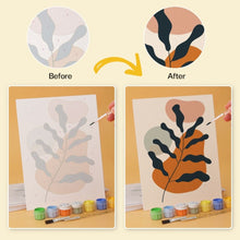 Load image into Gallery viewer, Mini Paint by Numbers Set 5.9"x7.9" (6 pieces) - Abstract Foliage