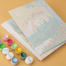 Load image into Gallery viewer, Mini Paint by Numbers Set 5.9"x7.9" (6 pieces) - Seaside Journeys