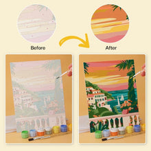 Load image into Gallery viewer, Mini Paint by Numbers Set 5.9"x7.9" (6 pieces) - Seaside Journeys