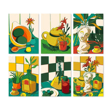 Load image into Gallery viewer, Mini Paint by Numbers Set 5.9"x7.9" (6 pieces) - Sculpted Moments Figured'Art