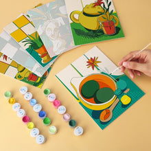 Load image into Gallery viewer, Mini Paint by Numbers Set 5.9"x7.9" (6 pieces) - Sculpted Moments