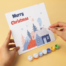 Load image into Gallery viewer, Mini Paint by Numbers Set 7.9"x7.9" (6 pieces) - Classic Holiday