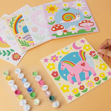 Load image into Gallery viewer, Mini Paint by Numbers Set 7.9"x7.9" (6 pieces) - Playful Folk Creatures