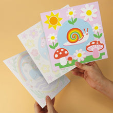 Load image into Gallery viewer, Mini Paint by Numbers Set 7.9"x7.9" (6 pieces) - Playful Folk Creatures