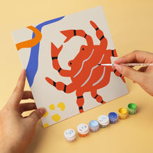 Load image into Gallery viewer, Mini Paint by Numbers Set 7.9"x7.9" (6 pieces) - Summer Shapes