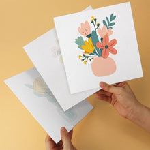 Load image into Gallery viewer, Mini Paint by Numbers Set 7.9"x7.9" (6 pieces) - Minimal Bouquets