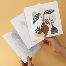 Load image into Gallery viewer, Mini Paint by Numbers Set 7.9"x7.9" (6 pieces) - Terracotta Botanicals