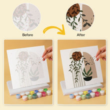 Load image into Gallery viewer, Mini Paint by Numbers Set 7.9"x7.9" (6 pieces) - Terracotta Botanicals