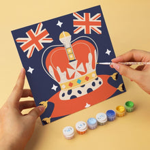 Load image into Gallery viewer, Mini Paint by Numbers Set 7.9"x7.9" (6 pieces) - British Icons
