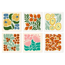 Load image into Gallery viewer, Mini Paint by Numbers Set 7.9"x7.9" (6 pieces) - Floral Pattern Figured'Art