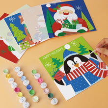 Load image into Gallery viewer, Mini Paint by Numbers Set 7.9"x7.9" (6 pieces) - Bright Christmas Icons