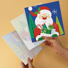 Load image into Gallery viewer, Mini Paint by Numbers Set 7.9"x7.9" (6 pieces) - Bright Christmas Icons