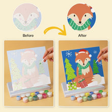 Load image into Gallery viewer, Mini Paint by Numbers Set 7.9"x7.9" (6 pieces) - Bright Christmas Icons