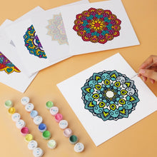 Load image into Gallery viewer, Mini Paint by Numbers Set 7.9"x7.9" (6 pieces) - Kaleidoscope Mandalas