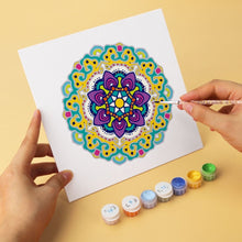 Load image into Gallery viewer, Mini Paint by Numbers Set 7.9"x7.9" (6 pieces) - Kaleidoscope Mandalas