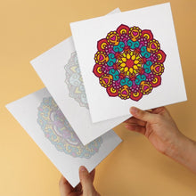 Load image into Gallery viewer, Mini Paint by Numbers Set 7.9"x7.9" (6 pieces) - Kaleidoscope Mandalas