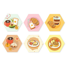 Load image into Gallery viewer, Mini Paint by Numbers Set - Hexagons (6 pieces) - Delicious Mornings Figured'Art