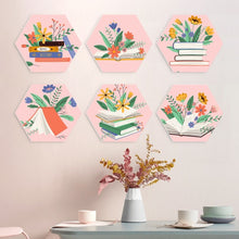 Load image into Gallery viewer, Mini Paint by Numbers Set - Hexagons (6 pieces) - Books in Bloom