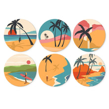 Load image into Gallery viewer, Mini Paint by Numbers Set - Discs Ø7.9" (6 pieces) - Daydreams Figured'Art