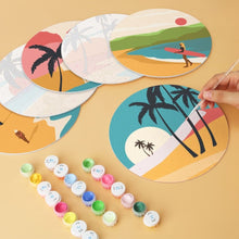 Load image into Gallery viewer, Mini Paint by Numbers Set - Discs Ø7.9" (6 pieces) - Daydreams