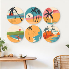 Load image into Gallery viewer, Mini Paint by Numbers Set - Discs Ø7.9" (6 pieces) - Daydreams
