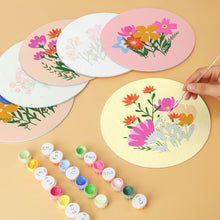 Load image into Gallery viewer, Mini Paint by Numbers Set - Discs Ø7.9" (6 pieces) - The Secret Garden