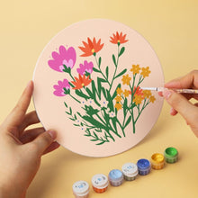 Load image into Gallery viewer, Mini Paint by Numbers Set - Discs Ø7.9" (6 pieces) - The Secret Garden