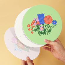 Load image into Gallery viewer, Mini Paint by Numbers Set - Discs Ø7.9" (6 pieces) - The Secret Garden