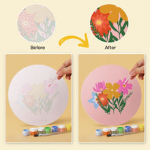 Load image into Gallery viewer, Mini Paint by Numbers Set - Discs Ø7.9" (6 pieces) - The Secret Garden