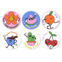 Load image into Gallery viewer, Mini Paint by Numbers Set - Discs Ø7.9" (6 pieces) - Sunny State of Mind Figured'Art