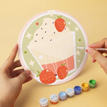 Load image into Gallery viewer, Mini Paint by Numbers Set - Discs Ø7.9" (6 pieces) - Sweet Season