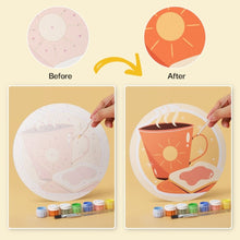 Load image into Gallery viewer, Mini Paint by Numbers Set - Discs Ø7.9" (6 pieces) - Sweet Season