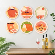 Load image into Gallery viewer, Mini Paint by Numbers Set - Discs Ø7.9" (6 pieces) - Sweet Season