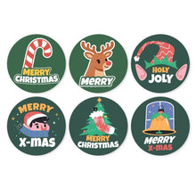 Load image into Gallery viewer, Mini Paint by Numbers Set - Discs Ø7.9" (6 pieces) - Christmas Cheer 2 Figured'Art