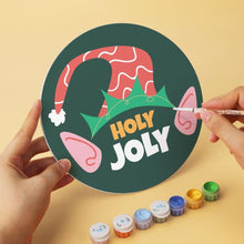 Load image into Gallery viewer, Mini Paint by Numbers Set - Discs Ø7.9" (6 pieces) - Christmas Cheer 2
